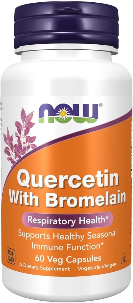 AHORA Suplementos, Quercetina con Bromelain, Sistema de Inmunización Equilibrada*, 60 cápsulas de Veg