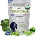 Snoutly Poochie Powder: USDA Certified Organic Dog Supplement & Super Multivitamin - Mother Nature's Vitamins & Minerals for All Dogs &amp; All Ages, Nutritional &amp; Digestion Support, RAW Superfood