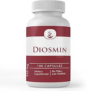 PURE ORIGINAL INGREDIENTES Diosmin (365 capsules) No hay magnesio o rifles de arroz, siempre puro, laboratorio verificado