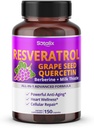 Resveratrol with Grape Seed + Quercetin Berberine + Milk Thistle Powerful Anti-Aging - USA Made " Tested (150-day Supply (Pack of 1))