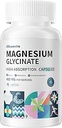Magnesium Glycinate 400 MG por Serving 100% Chelated for High Absorption, Gentle On Stomach, Non-GMO, 90 cápsulas vegetarianas