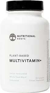 Botas Nutricionales Multivitamina+, galardonado con base vegetal (Vegan) Multivitamina, vegetales orgánicos & hierbas, vitaminas fermentadas, probióticos, elección del médico, 45 piezas