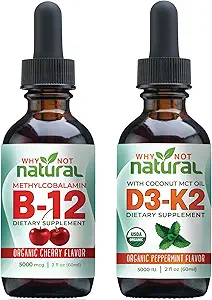 Por qué no vitamina orgánica natural B12 y vitamina D3 K2 gotas líquidas