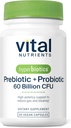 Hiperbióticos Nutrientes vitales Prebióticos y Probióticos para Mujeres y Hombres 60 Billones CFU Silencio Pre y Probióticos Apoya Salud Digestiva, Estreñimiento, Diarrea, Gas &amp; Bloating* TEN 30 cápsulas Vegan