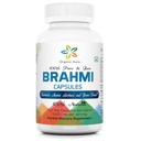 Organic Aura Brahmi Capsules -120 Conde. Naturalmente fortalece y aumenta la inmunidad y la memoria. Todo el SuperFood Verde. No GMO - Gluten Free.