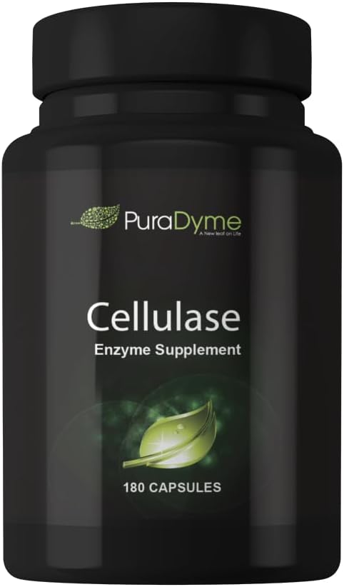 PuraDyme - Suplemento de Enzima Celular, apoya la salud digestiva, 180 cápsulas