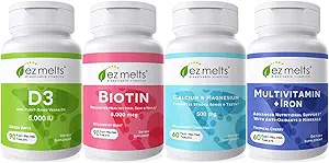 EZ Melts Essential Women's Health Bundle, Sugar-Free, 1-3-Month Supply