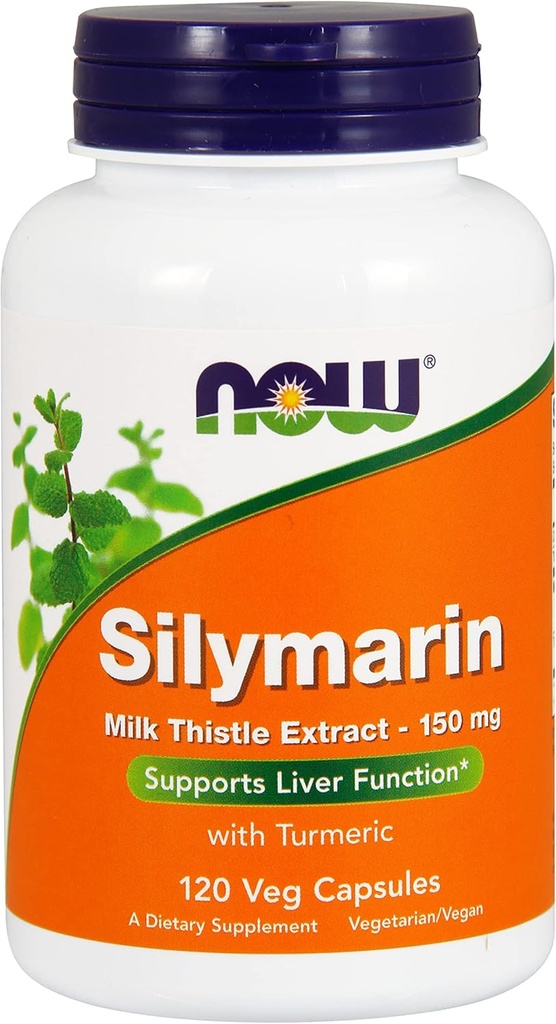 Now Foods Silymarin 150mg, 120 VCaps (Pack of 2)