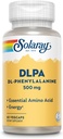 SOLARAY DL-Phenylalanine, 500mg ← 50-50 Blend of Essential Amino Acids for Nervous System, Mood & Energy Support ← 60 VegCaps
