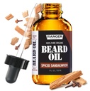 Leven Rose Spiced Sandalwood Beard Oil " Leave In Conditioner by Ranger Grooming Co, 100% Puro orgánico natural para barbas escocidas, bigotes y piel hidratada 1 oz