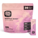 SALTT Electrolytes Powder Flavored Drink Mix - Booyah Berry - 30 Hydration Packets - Magnesium, Potassium, Sodium, Trace Minerals - Zero Sugar & Gluten Gratis - Travel Essentials