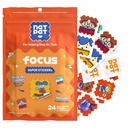NATPAT Focus Patch Focus Enhancing Stickers for Kids and Adults - Healthy Brain Supports for Atención, Focus y Concentration - Chemical and Drug Free - 24 Count - BuzzPatch Natural Patch