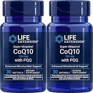 Super Ubiquinol CoQ10 con PQQ, 30 softgels (Pack of 2)