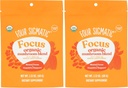 Four Sigmatic Focus Blend 7 Superfoods Adaptogen Blend Mix with Lion's Mane, Cordyceps, Rhodiola, Bacopa & Mucuna | Productivity & Creative Support | Decaf & Dissolves Easily | 30 Servings (Pack of 2)