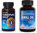 BioEmblem Antártico Krill Suplemento Turmeric Curcumin con TurmiPure clínicamente estudiado