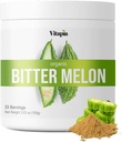 Vitapia Organic Bitter Melon Fruit 10:1 Extract for Strong Digestive, Gut Health, Liver Function, Heart Health Support - 100g Powder Supplement & 33 Day Supply - Non-GMO, Gluten-Free, Vegan-Friendly