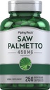 Piping Rock Saw Palmetto 450mg | 250 Capsules | Herb Extract Supplement Blend | for Men & Women | Serenoa Repens | Non-GMO, Gluten Free
