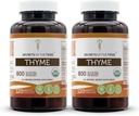 Secretos de The Tribe Thyme 2x120 Capsules, Hecho con cápsulas vegetales y USDA Organic Thymus Vulgaris Toni Effect (2x120 cápsulas)