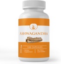 PURE ORIGINAL INGREDIENTES Ashwagandha (100 cápsulas) Siempre puro, sin aditivos ni artillería, Lab Verified