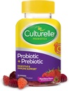 Culturelle Kids Chewable Probiotics for Kids Ages 3+, 30 Count Daily Probiotic Gummies for Women & Men, Berry Flavor, 52 Count