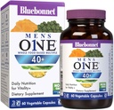 Bluebonnet Nutrition Mens' ONE 40+ Whole Food-Based Multiple, Men Multivitamin for Men 40+, Soy-Free, Non-GMO, Gluten Free, Kosher, 60 Vegetable Capsules, 60 Servidores