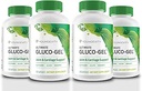 Youngevity Ultimate Gluco-Gel -for Joints, Tendons, Bones & Cartilage ← Contiene Glucosamine, Gelatin &amp; Manganese TEN 120 Capsules TEN 4 Botellas