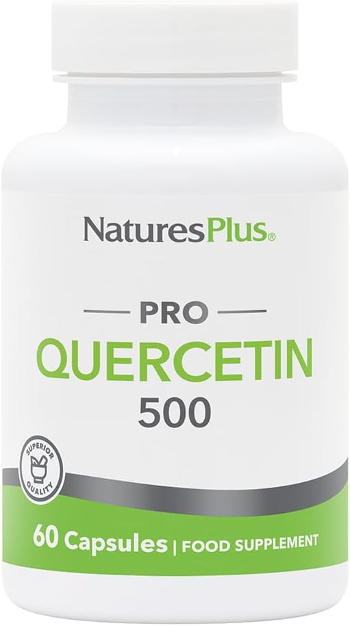 Natures Plus PRO Quercetin 500 mg - 60 cápsulas - No GMO, Vegan &amp; Gluten Gratis - 60 piezas