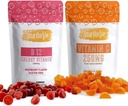 Smart for Life Vitamina C y Vitamina B12 Vitamina B12 1500 mcg Suplemento de Gummy Vitamina Aumenta el metabolismo y el sistema de inmunodeficiencia energética Vitamina C 60 Gummies Vitamina B12 Suplemento 60 Gummies