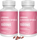 Liposomal Glutathione Softgels 1500MG, Reducido Glutathione Suplemento con vitamina C, mejor absorción, antioxidante no GMO potente para el envejecimiento saludable, detox, salud inmunitaria,120 Softgels