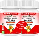 Suplementos de Hierro Chewable para Niños (Ferronyl®/Carbonyl Iron 9 mg con vitamina C 30 mg) Tablet in Tangerine Tango Orange Flavor Kids Suplemento 90 Conde (2 Botellas)