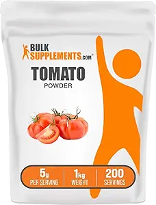 BulkSupplements.com Powder tomate - Polvo de tomate de tierra para cocción - Vegan & Gluten Gratis, 5g por servidumbre, 1kg (2.2 lbs) (Pack of 1)