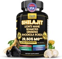 Shilajit y Moss Mar Combo Puro Shilajit para Hombres y Mujeres Himalayan Shilajit Capsules Extra Strength with Lions Mane, Rhodiola Rosea, Ashwagandha, Cordyceps, Ginseng Plus Turmeric