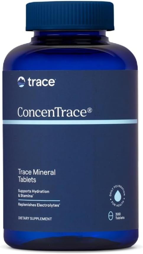 Trace Minerals ConceTrace Trace Mineral Tablets - Suplemento para Bone & Joint Support - Ayudas Hydration & Electrolyte Restoration - 300 Tablets (100 Servings)