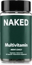 Multi de hombres desnudos – Multivitamínico diario para hombres – A, C, E, Selenium, Zinc, Fruit y Super Green Extractos y Más para Boost Immune Support – Vitaminas diarias libres de gluten y vegetarianas – 60 cápsulas