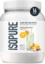 Isopure Clear Whey Isolate Protein Powder, Lactose Free, Gluten Free, Naturally Flavored, Pineapple Orange Banana, 20g Protein Por Serving, 14.1 Oz, 16 Servings (Packaging May Vary)
