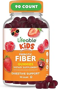 Gummies de fibra prebiótica vital para niños tóxicos para niños Fiber Gummies 5g tóxico Gran Tasting Suplementos de fibra para niños tuviste Gummies prebióticas para la salud digestiva.