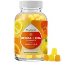 DHA Omega 3 Gummies for Adults - Delicious Chia Seed for Brain Omega 3 6 9 Suplemento para la Inflamación, Energía e Insulina - Suplementos de ácidos grasos esenciales vegetarianos para el soporte inmunológico - 60 Chews