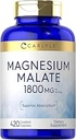 Carlyle Magnesium Malate ← 1800mg ← 420 Coated Caplets ← Vegetariano, No GMO, Gluten Free Supplement