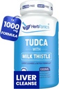 Herbtonics TUDCA 1000mg Liver Detox & Gallbladder Support – Milk Thistle " Pterostilbene Enhanced Bile Salt for Liver Cleanse, Healthy Bile Flow, and Digestive Health (60 Vegan Capsules)