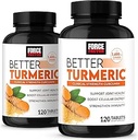 FACTOR DE FORCE Mejor Turmérico 2-Pack Apoyo Conjunto Suplemento con HidroCurc Curcumina Turmérica con Pepper Negro, Soporte Conjunto de Fuerza Clínica, 240 Tabletas, Embalaje Blanco