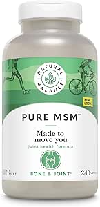 Equilibrio Natural Puro MSM Capsules ANTE Sulfur Suplemento Ayudas Soporte Conjunto Confort, Collagen & Keratin Producción Silencio 240 Conde