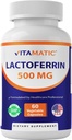 Vitamatic Lactoferrin 500mg – 60 cápsulas vegetales promueve la función sana de inmuno