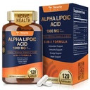 Totaria Alpha Lipoic Acid 1000mg - ALA Supplement Antioxidant for Neuropathy Support Nerve Health, Liver Detox, Antioxidant, Metabolism and Cell Energy, Anti-Aging - Non-GMO, Gluten Free, Vegan Safe