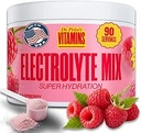 Dr. Price’s Electrolyte Mix | Sugar-Free Hydration Powder with 72+ Trace Minerals | No Sugar, Fast-Dissolving Electrolytes Powder Packets | Raspberry, 90 Servings