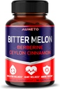 Bitter Melon Capsules - Mejorado con Berberine Ceylon Cinnamon para Circulación Wellness e Immune Función (90 Cuenta (Pack of 1))
