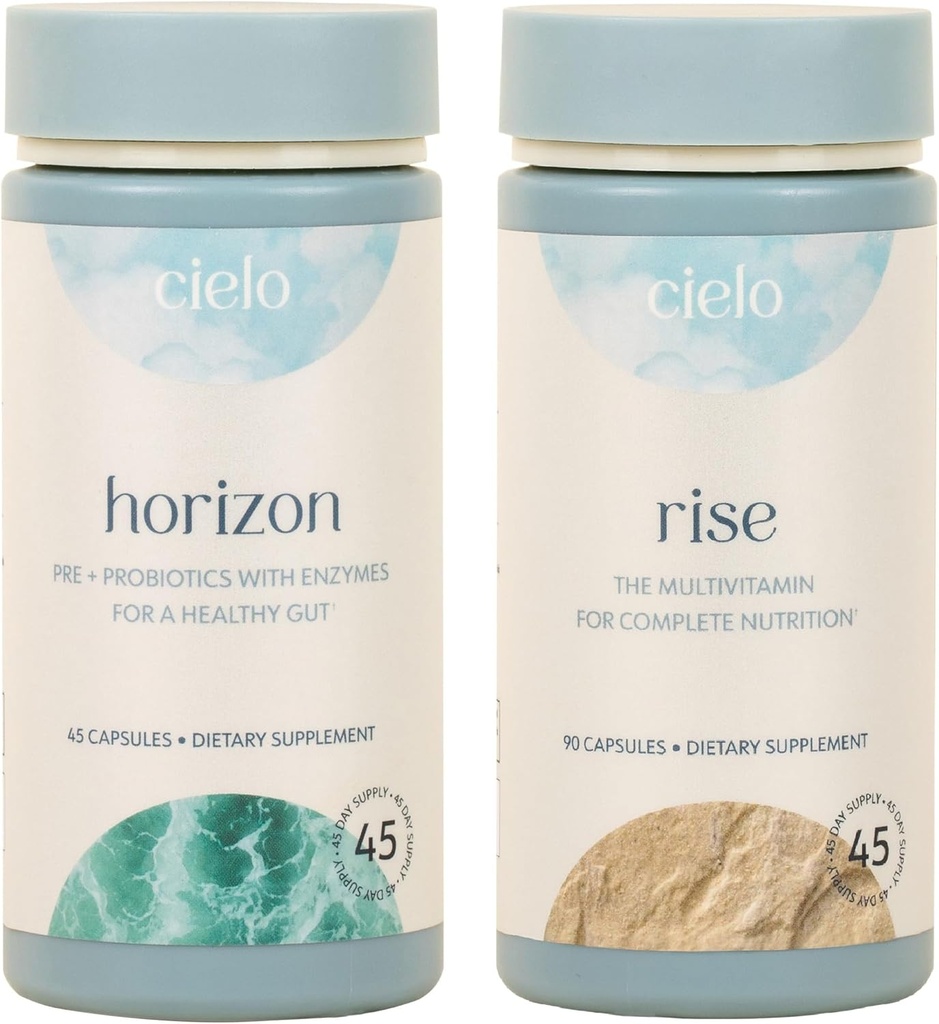 Cielo Probióticos y Conjunto Multivitamínico - El último soporte digestivo - 45 Day Supply