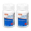 Rugby Daily-Vite Multivitamin - Suplemento diario de vitaminas - 100 Tabletas (2 Pack)