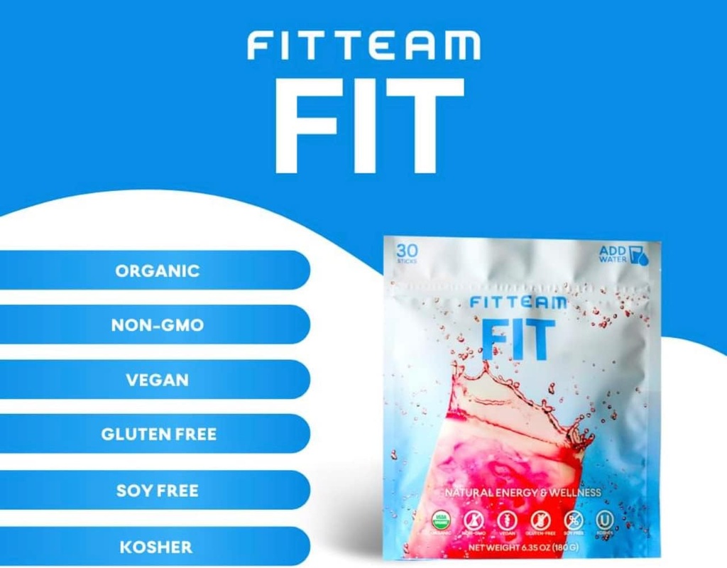 Fitteam Fit 30 palitos individuales (30 Day Supply) Nueva fórmula mejorada