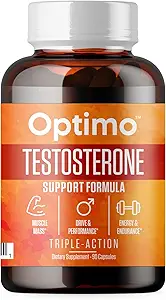 Testosterone Booster Supplement for Men &amp; Women 9 Key Ingredients Tongkat Ali, Tribulus, Fenugreek, Ashwagandha, Maca, Boron, Zinc, VIT D, DAA - 90 Capsules