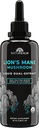 Suplemento de la Tintura Líquida de Mane de Naturealm Lion – Focus, Memory & Brain Health, Vegan, Non-GMO – Organic Fruiting Bodies, 1 Mes de Suministro
